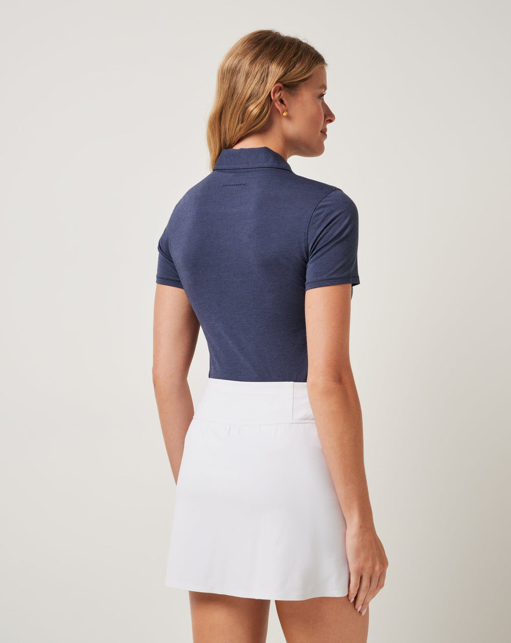 Heather Navy Blazer Travis Mathew Featherweight Active Polo