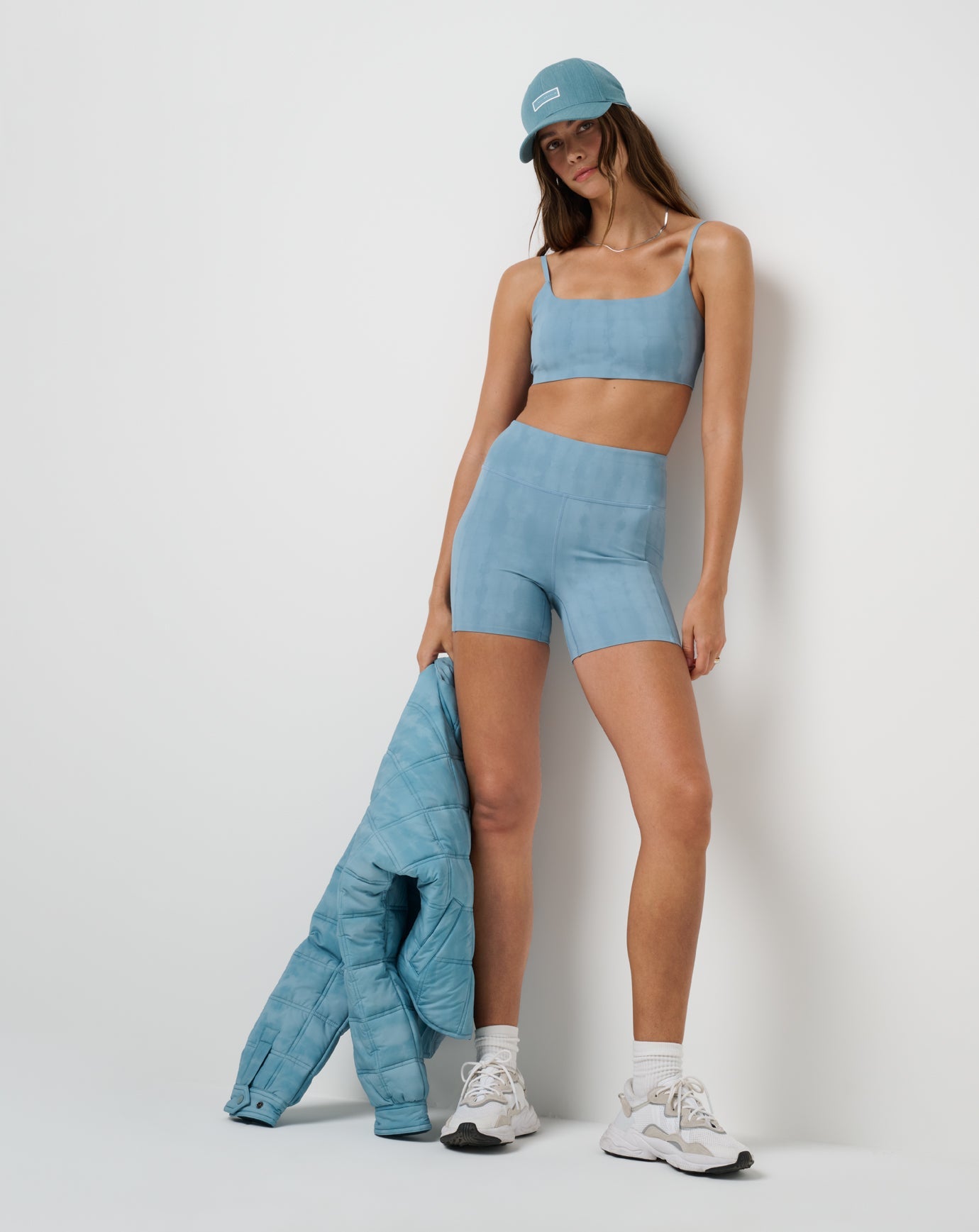 Smoke Blue Multi Travis Mathew Moveknit Bonded Short