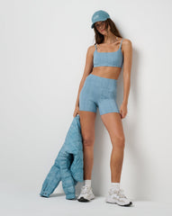 Smoke Blue Multi Travis Mathew Moveknit Bonded Short