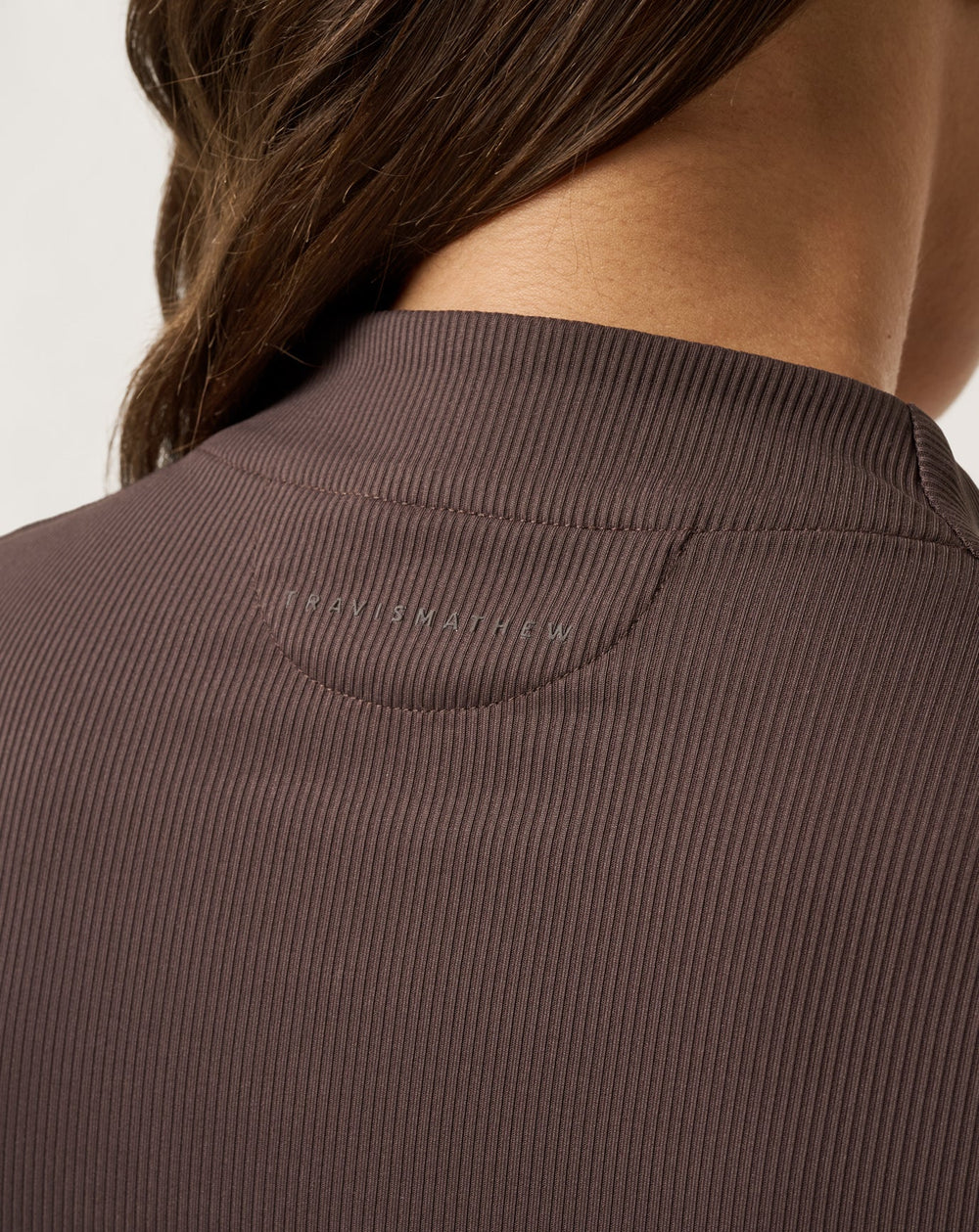 Coffee Grounds Travis Mathew Limitless Moveknit Short Sleeve Top