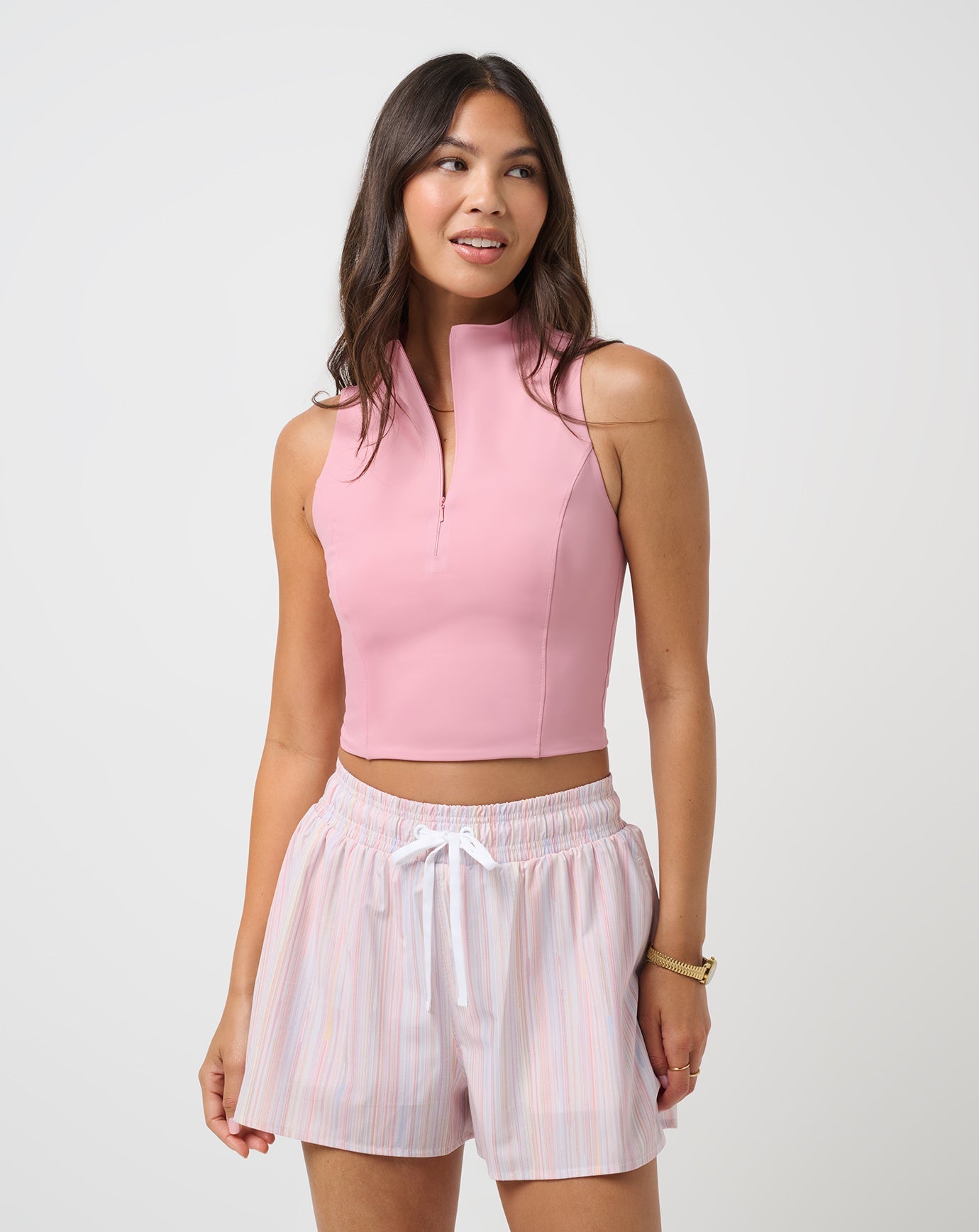 Foxglove Travis Mathew Sunfire Zip Tank