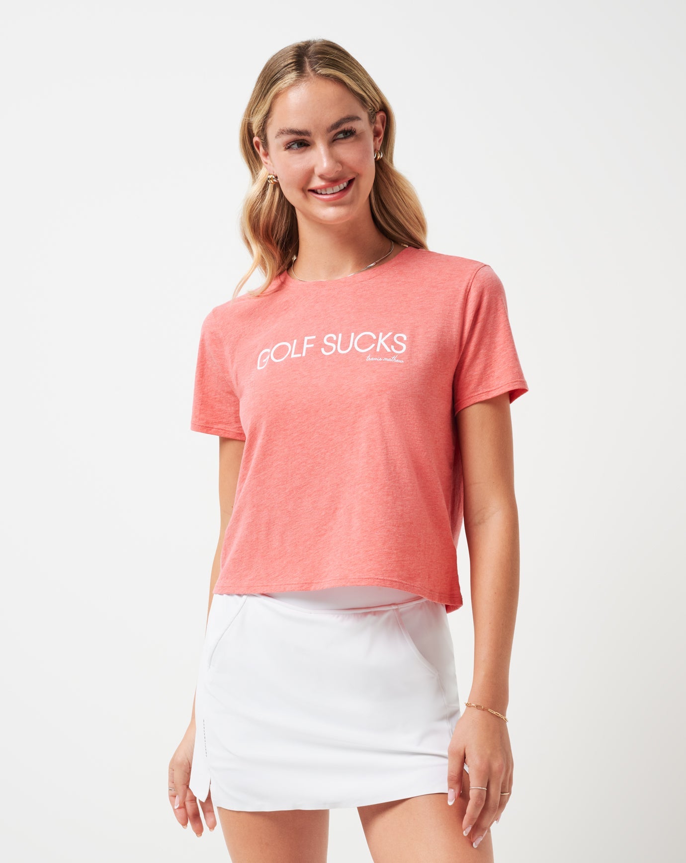 Heather Porcelain Rose Travis Mathew Ten For Ten Graphic Tee