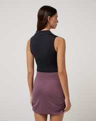 Heather Black Travis Mathew Skyline Polo Bodysuit