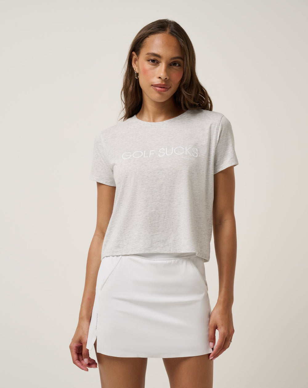Heather Light Grey Travis Mathew Ten For Ten Graphic Tee