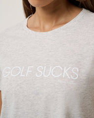 Heather Light Grey Travis Mathew Ten For Ten Graphic Tee