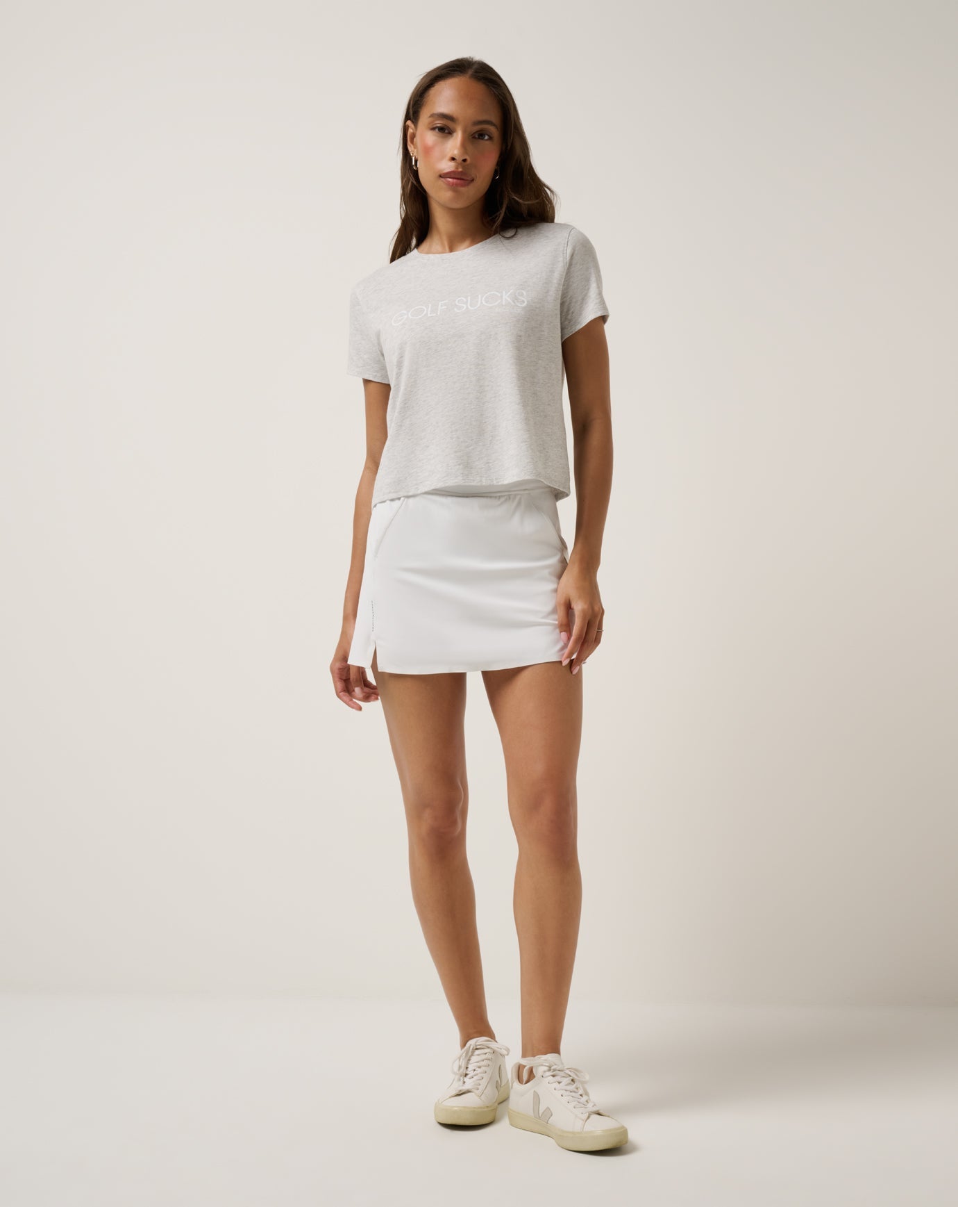 Heather Light Grey Travis Mathew Ten For Ten Graphic Tee