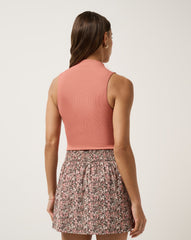 Brick Dust Travis Mathew Limitless Moveknit Sleeveless Top