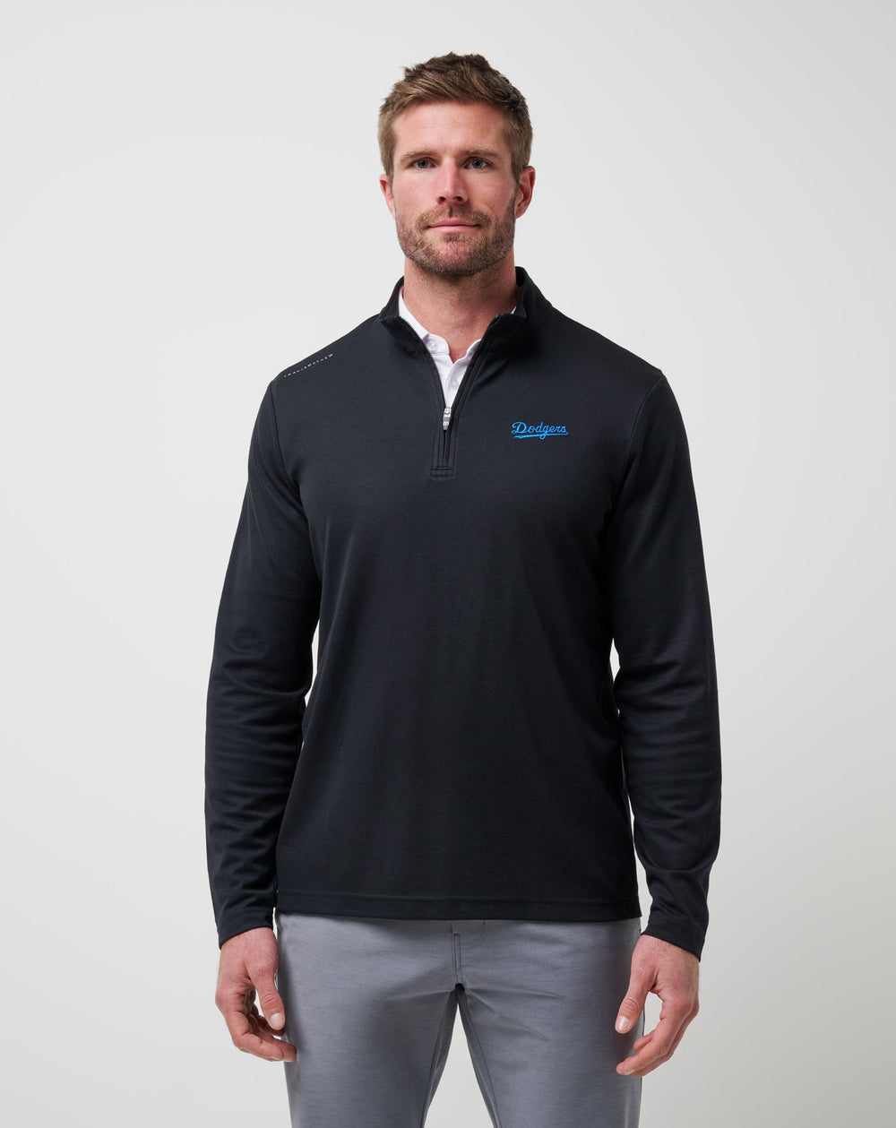 Black Travis Mathew Los Angeles Dodgers Time To Tailgate Quarter Zip