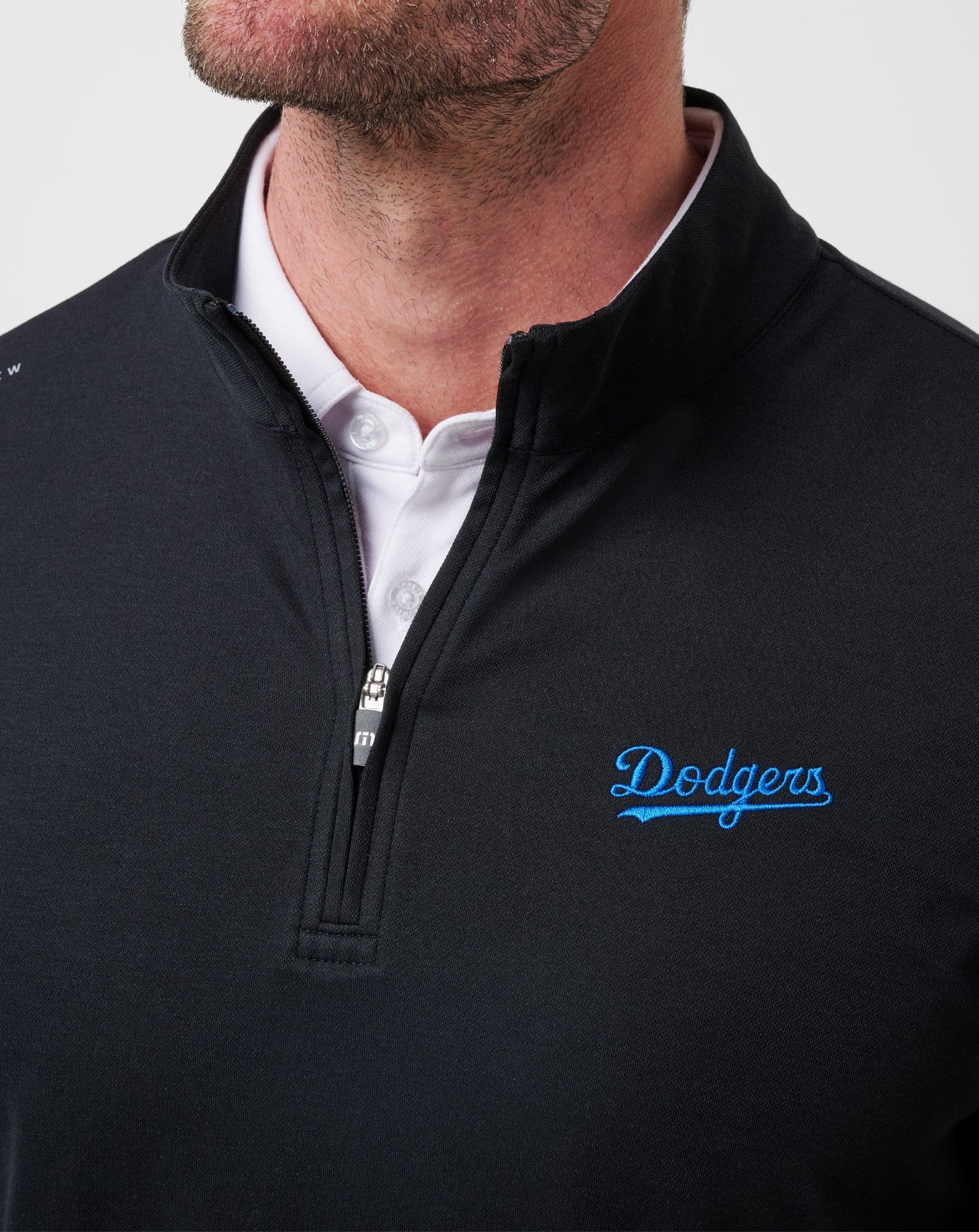 Black Travis Mathew Los Angeles Dodgers Time To Tailgate Quarter Zip