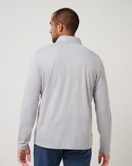 Heather Grey Travis Mathew Los Angeles Dodgers Time To Tailgate Quarter Zip