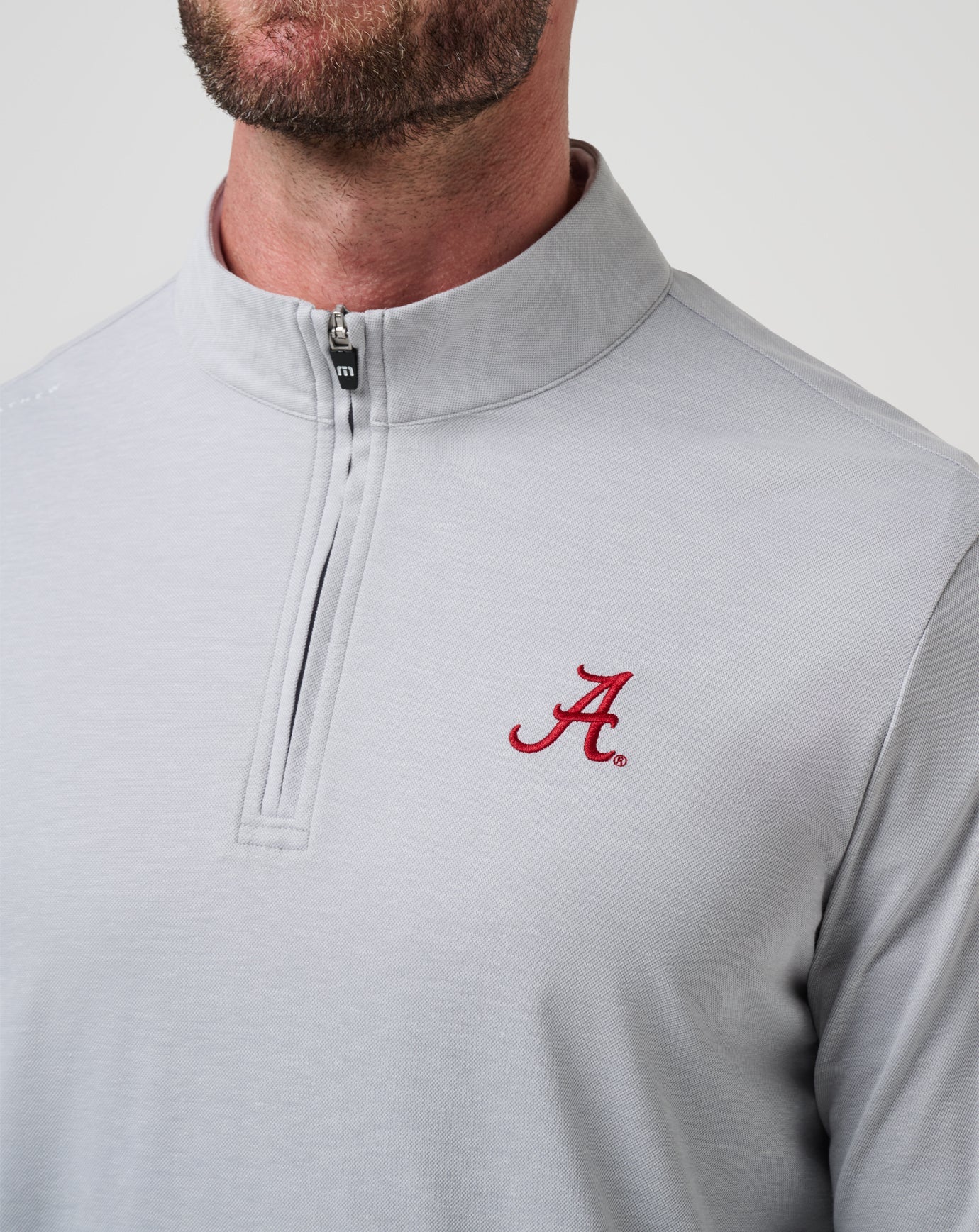 Heather Grey Travis Mathew Alabama Time To Tailgate Quarter Zip