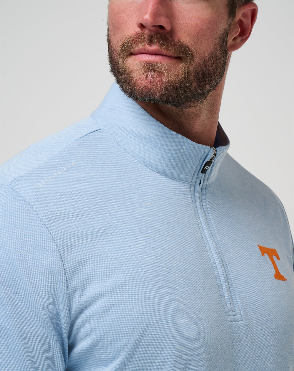 Heather Blue Travis Mathew Tennessee Time To Tailgate Quarter Zip