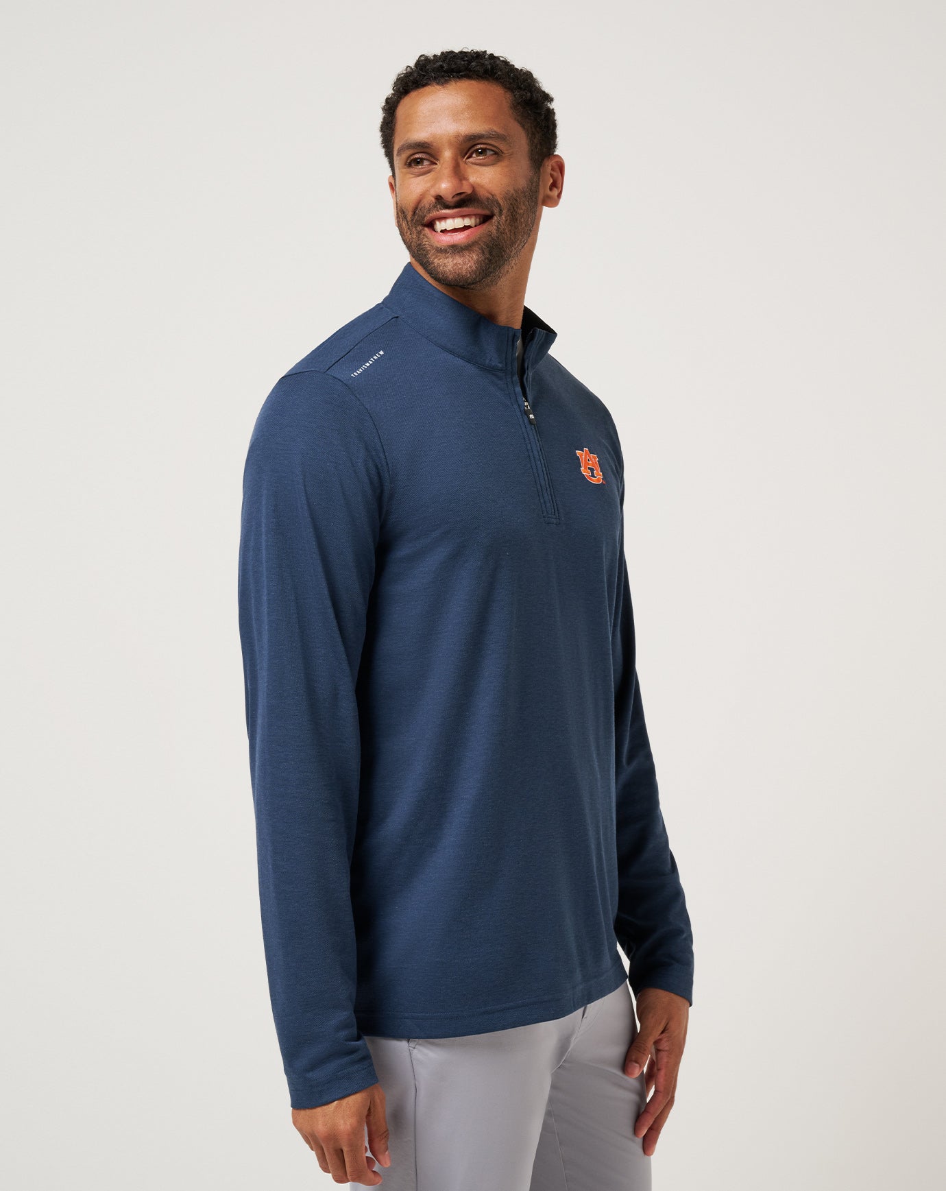 Navy Travis Mathew Auburn Time To Tailgate Quarter Zip