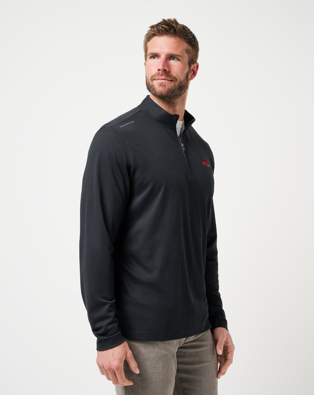 Black Travis Mathew Arkansas Time To Tailgate Quarter Zip