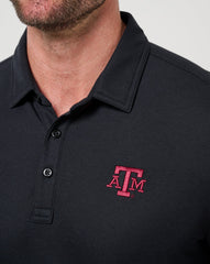 Black Travis Mathew Texas A&M School Pride Polo