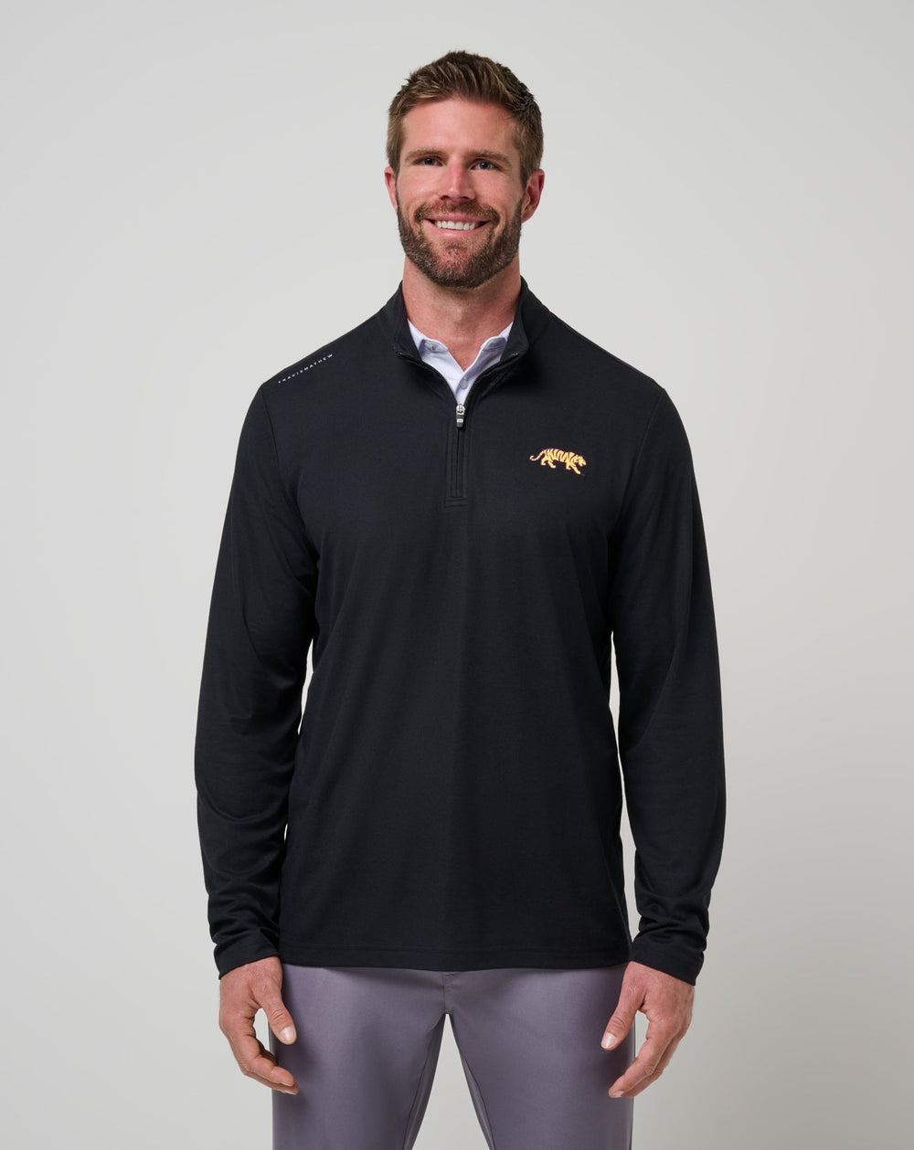 Black Travis Mathew LSU Time To Tailgate Quarter Zip
