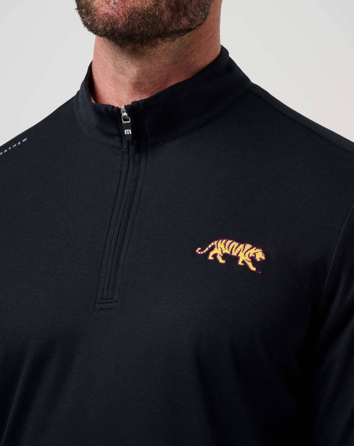 Black Travis Mathew LSU Time To Tailgate Quarter Zip