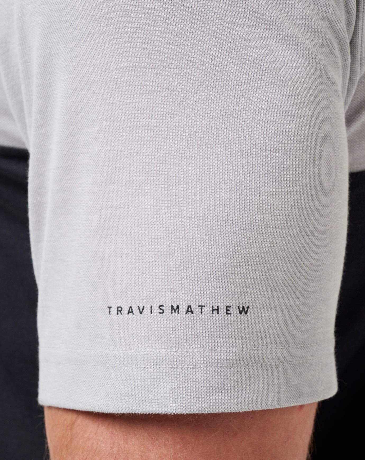 Heather Grey/Black Travis Mathew Texas A&M Drop Back Polo