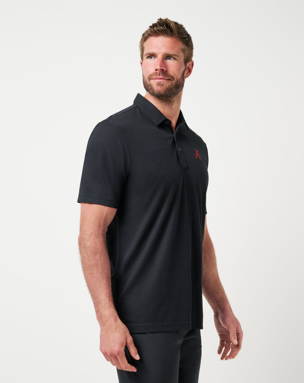 Black Travis Mathew Alabama School Pride Polo