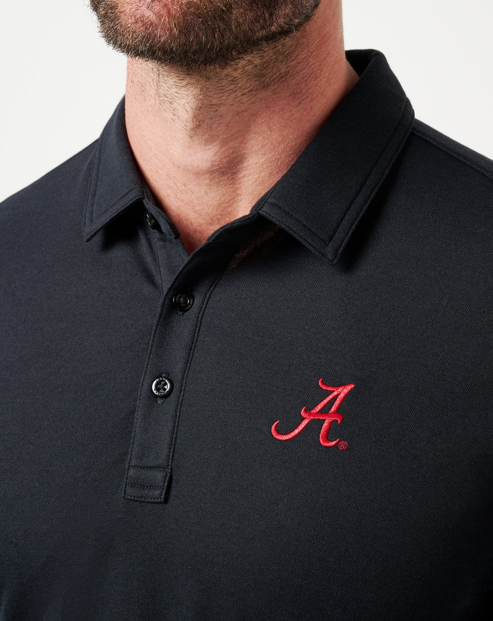 Black Travis Mathew Alabama School Pride Polo