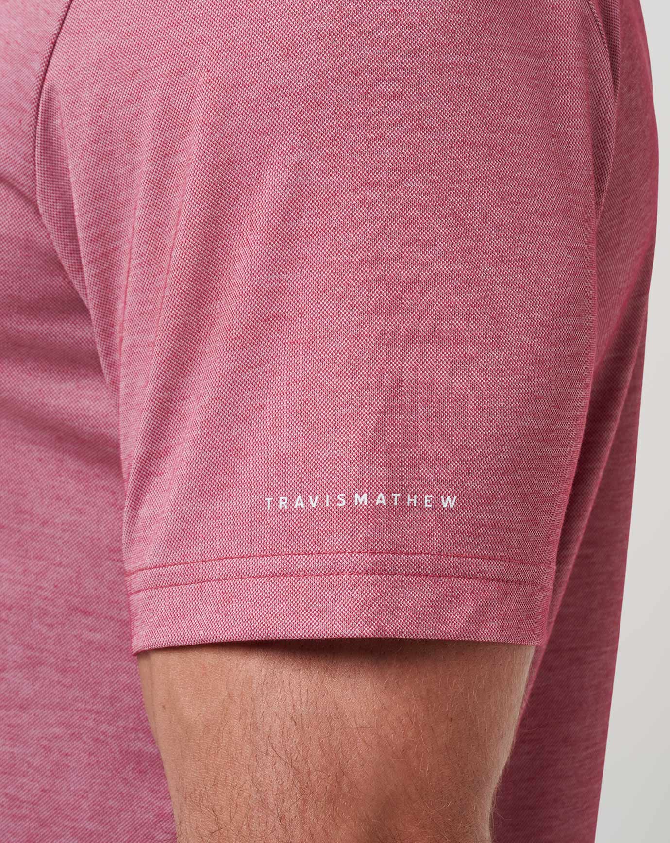 Heather Red Travis Mathew Mississippi School Pride Polo