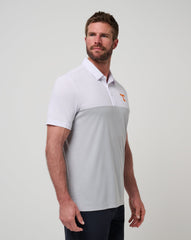 White/Heather Grey Travis Mathew Tennessee Drop Back Polo