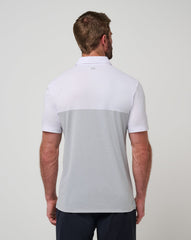 White/Heather Grey Travis Mathew Tennessee Drop Back Polo