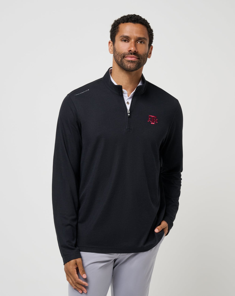 Black Travis Mathew Texas A&M Time To Tailgate Quarter Zip