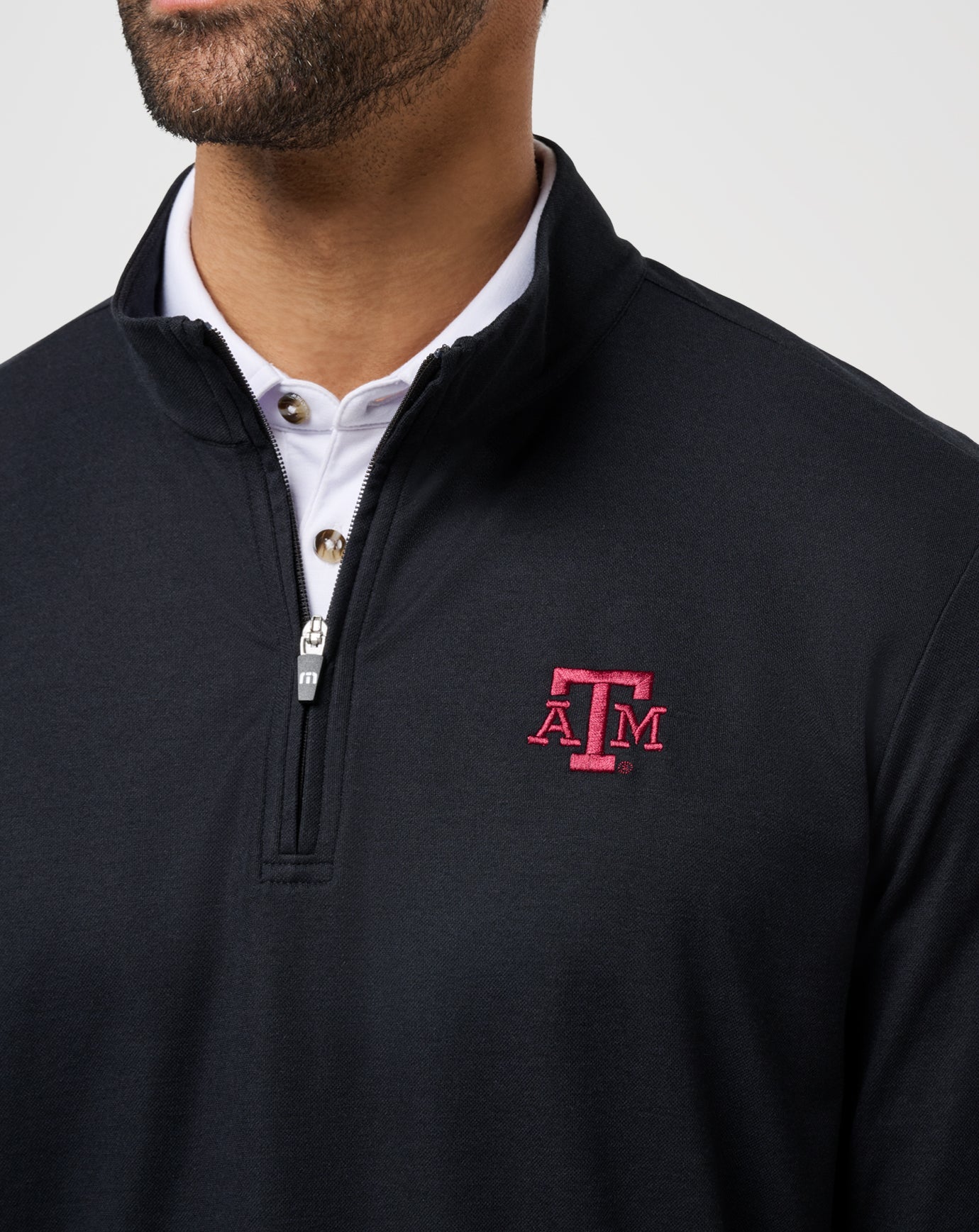 Black Travis Mathew Texas A&M Time To Tailgate Quarter Zip