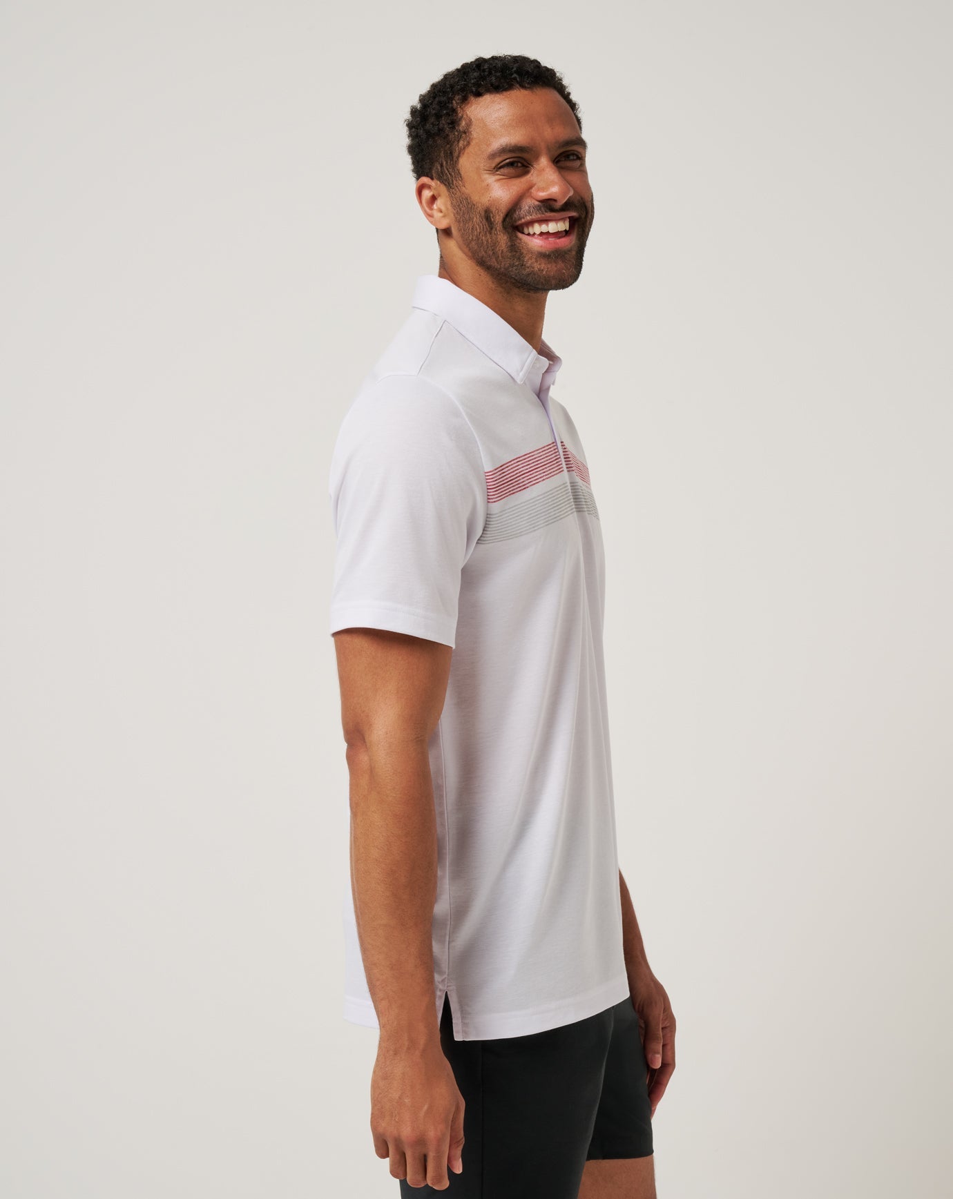 White/Crimson Travis Mathew Arkansas Top Recruit Polo