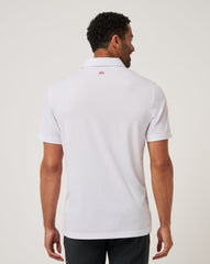 White/Crimson Travis Mathew Arkansas Top Recruit Polo