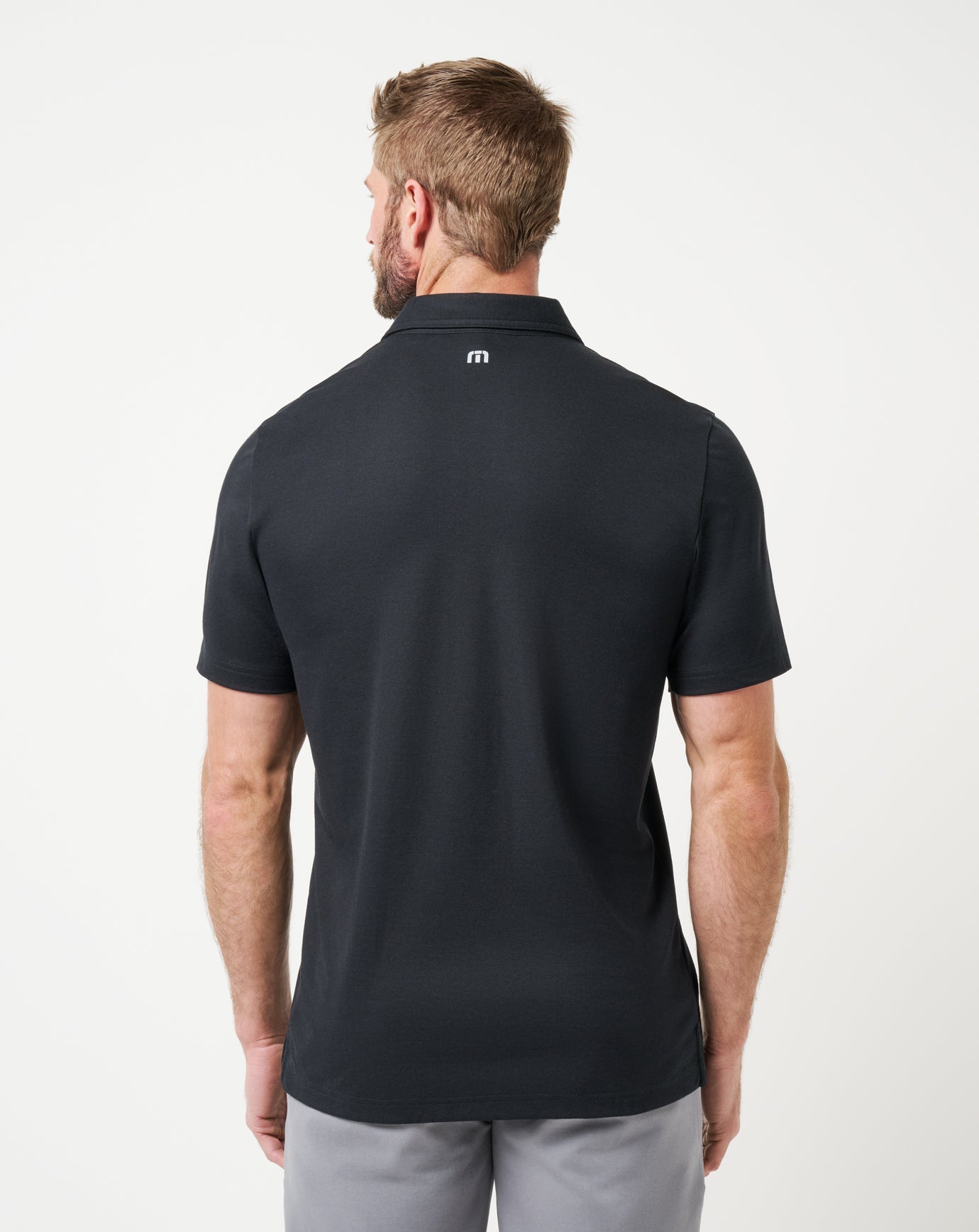 Black Travis Mathew LSU School Pride Polo