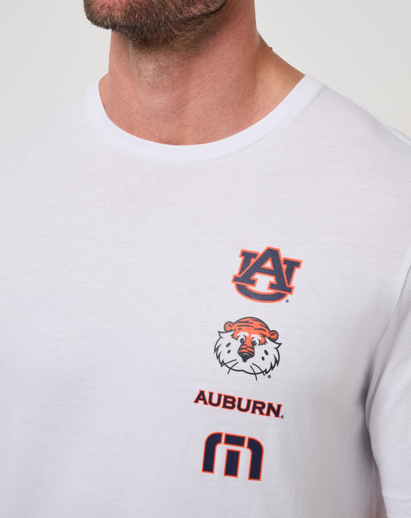 White Travis Mathew Auburn Playoffs 2.0 Tee