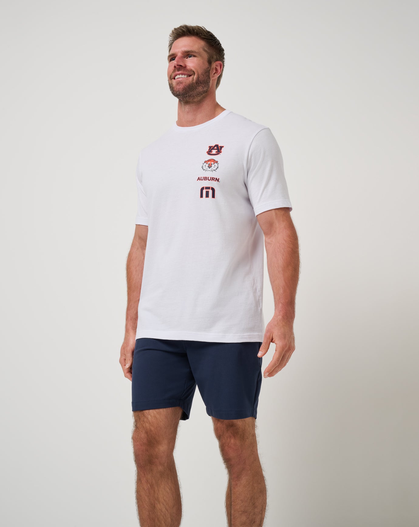 White Travis Mathew Auburn Playoffs 2.0 Tee
