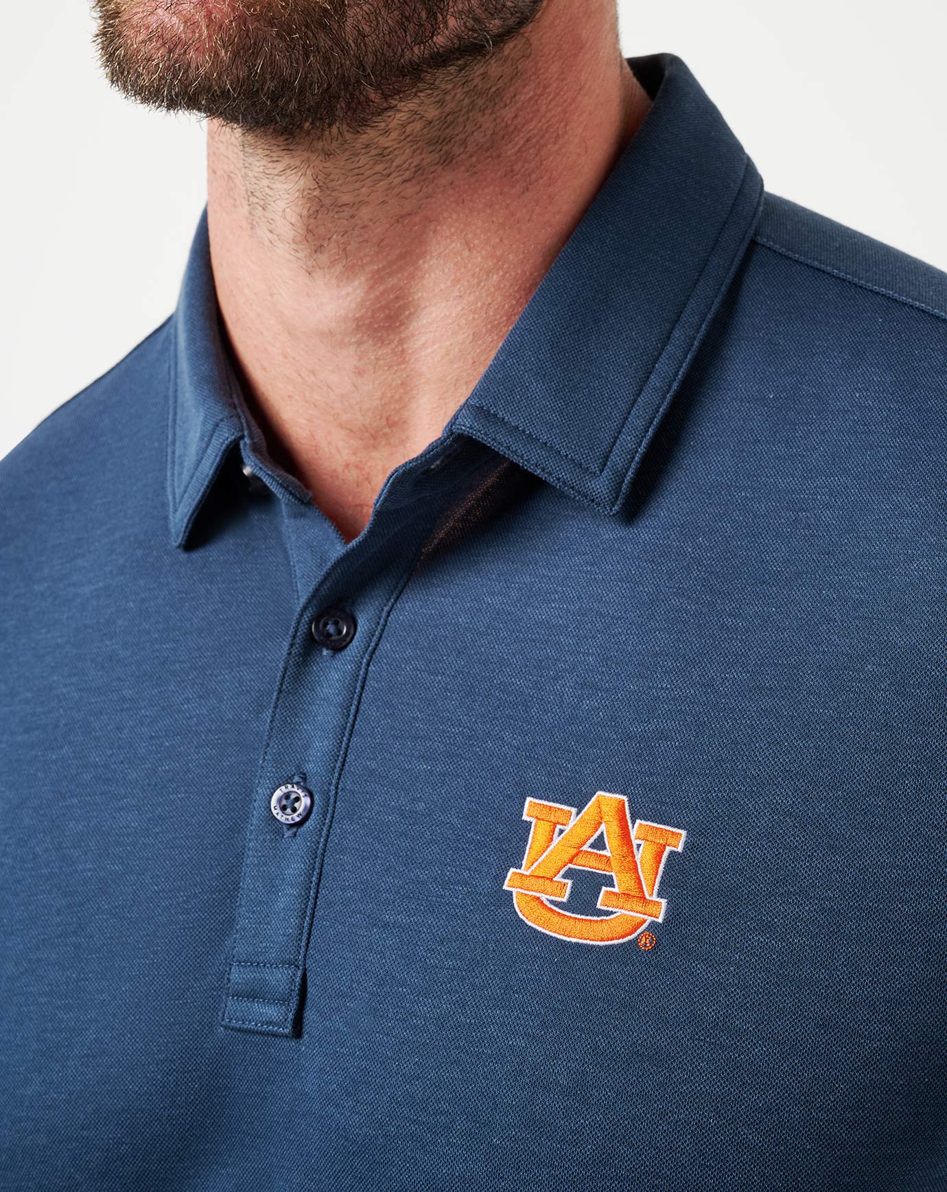 Navy Travis Mathew Auburn School Pride Polo
