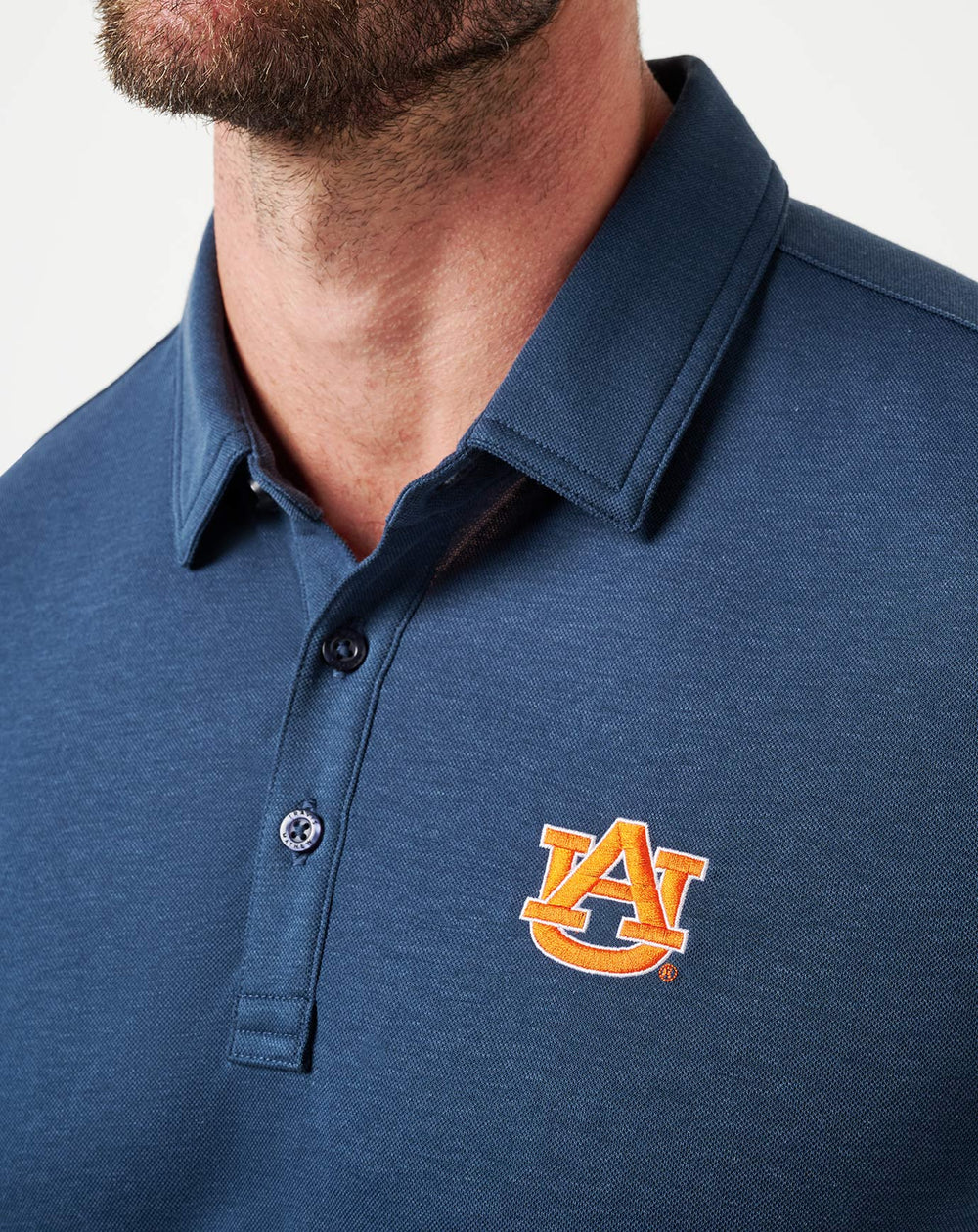 Navy Travis Mathew Auburn School Pride Polo
