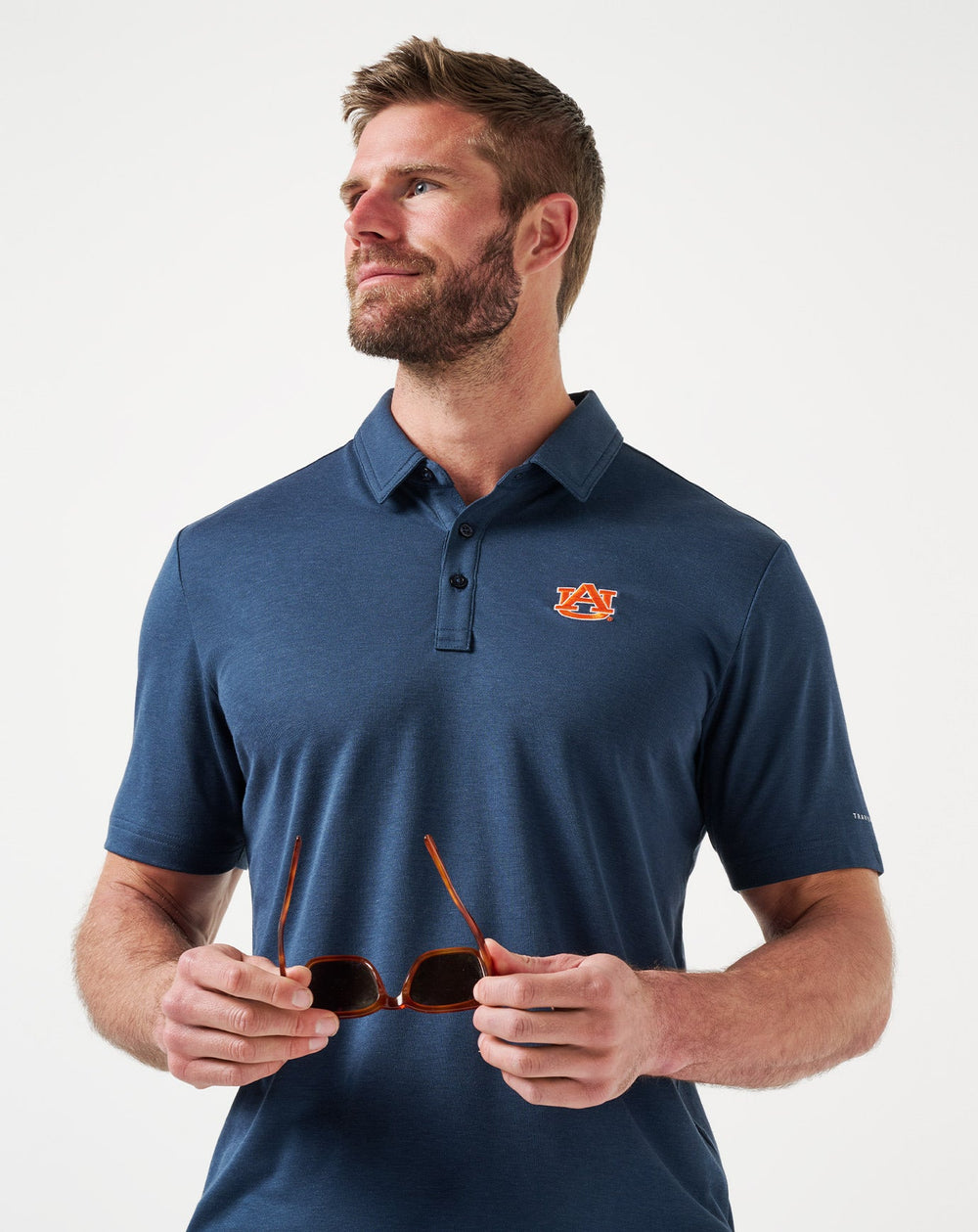 Navy Travis Mathew Auburn School Pride Polo