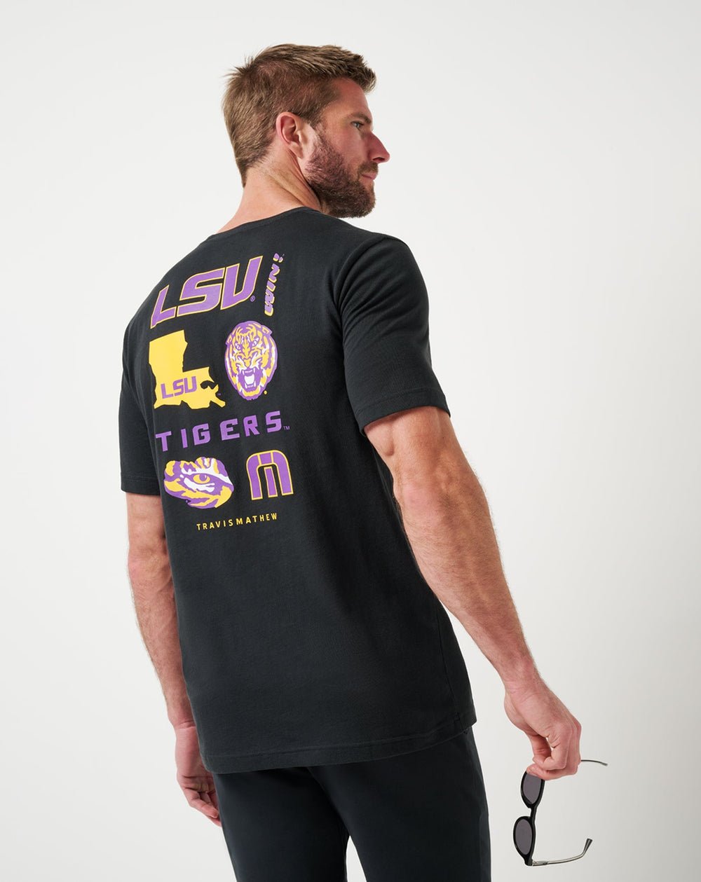 Black Travis Mathew LSU Friendly Rivalry Tee