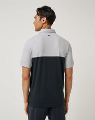 Heather Grey/Black Travis Mathew Arkansas Drop Back Polo
