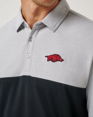 Heather Grey/Black Travis Mathew Arkansas Drop Back Polo