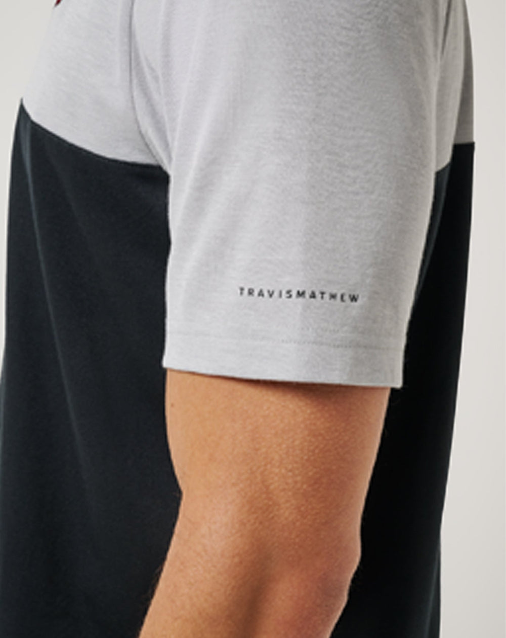 Heather Grey/Black Travis Mathew Arkansas Drop Back Polo