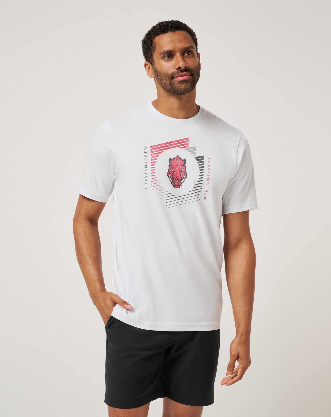 White Travis Mathew Arkansas Underdogs Tee