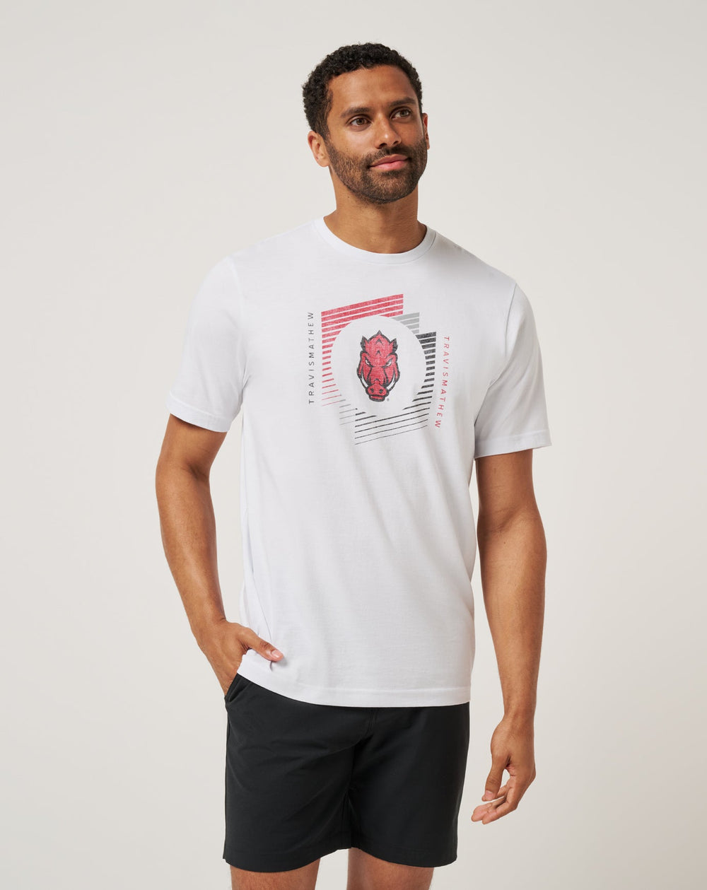 White Travis Mathew Arkansas Underdogs Tee