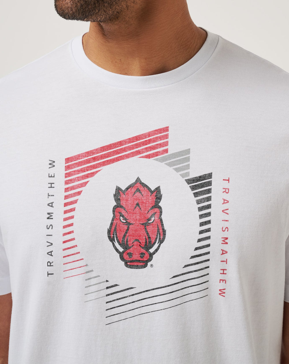 White Travis Mathew Arkansas Underdogs Tee