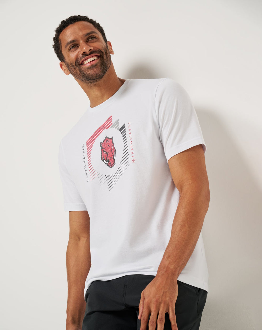 White Travis Mathew Arkansas Underdogs Tee