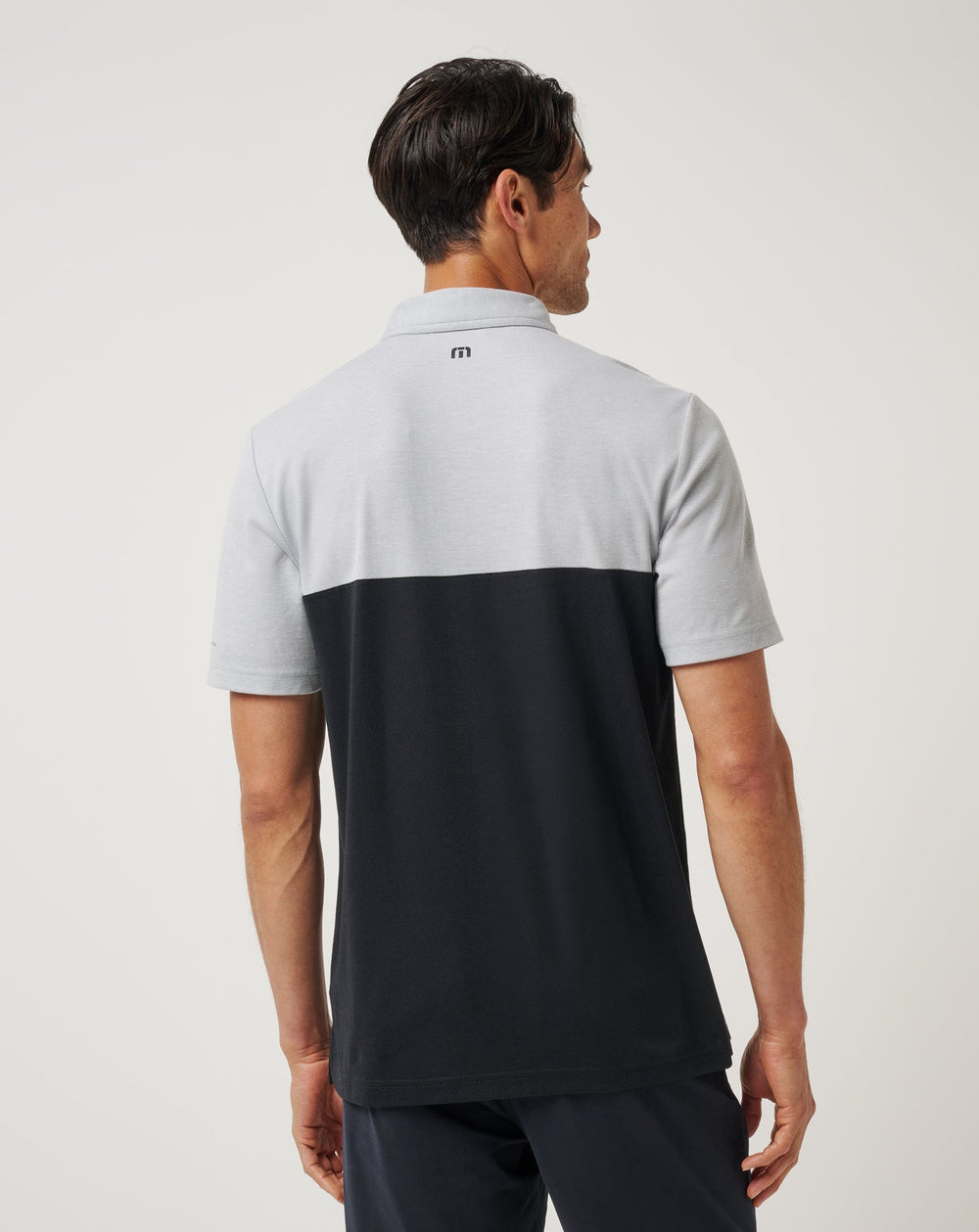Heather Grey/Black Travis Mathew LSU Drop Back Polo