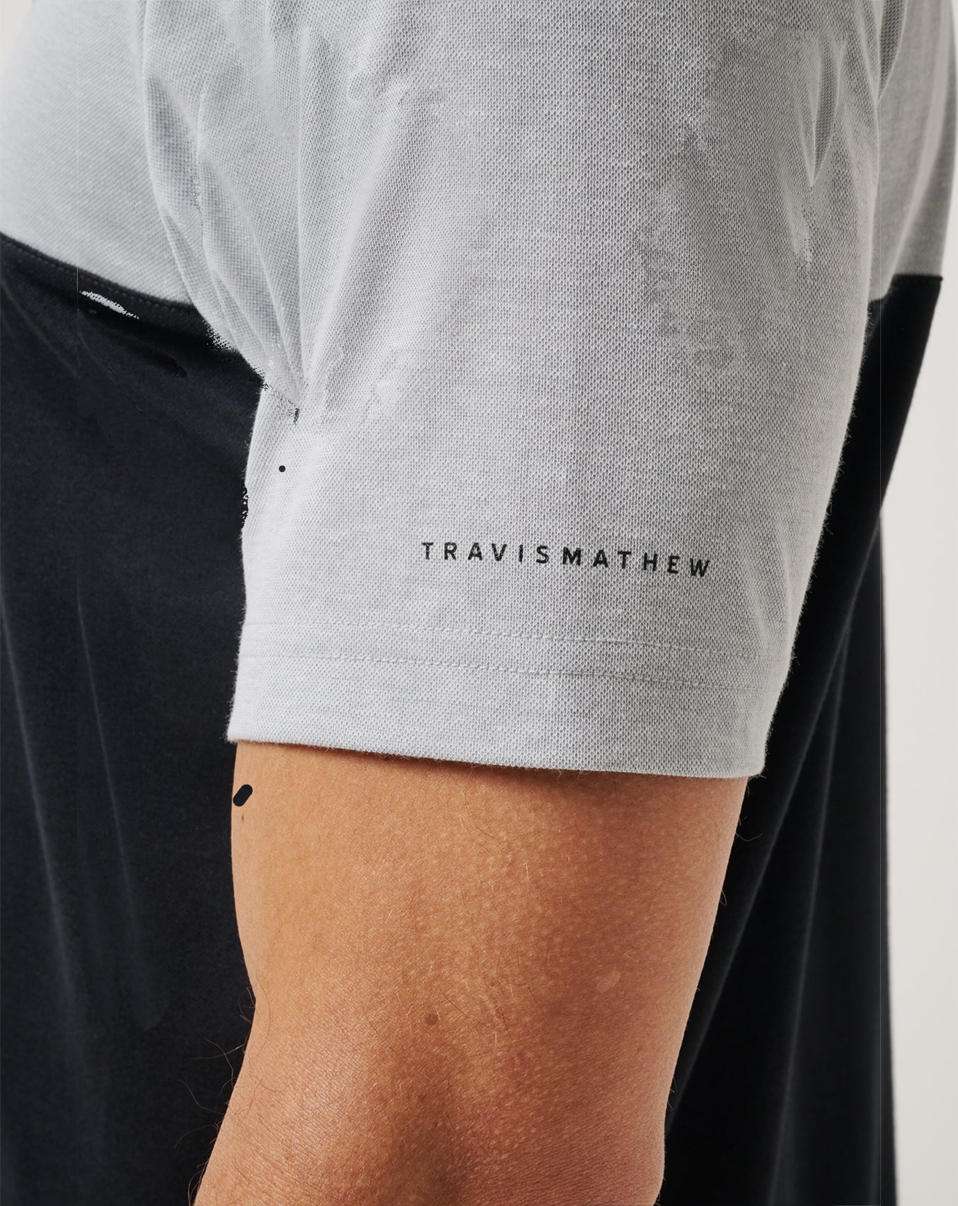 Heather Grey/Black Travis Mathew LSU Drop Back Polo