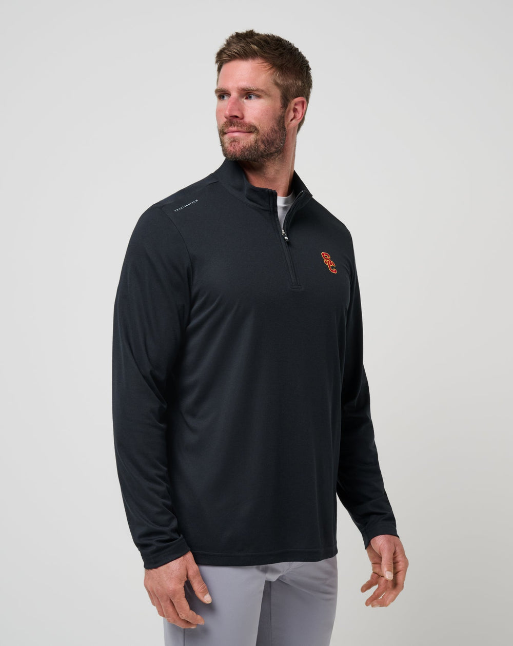 Black Travis Mathew USC Time To Tailgate Quarter Zip