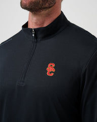 Black Travis Mathew USC Time To Tailgate Quarter Zip