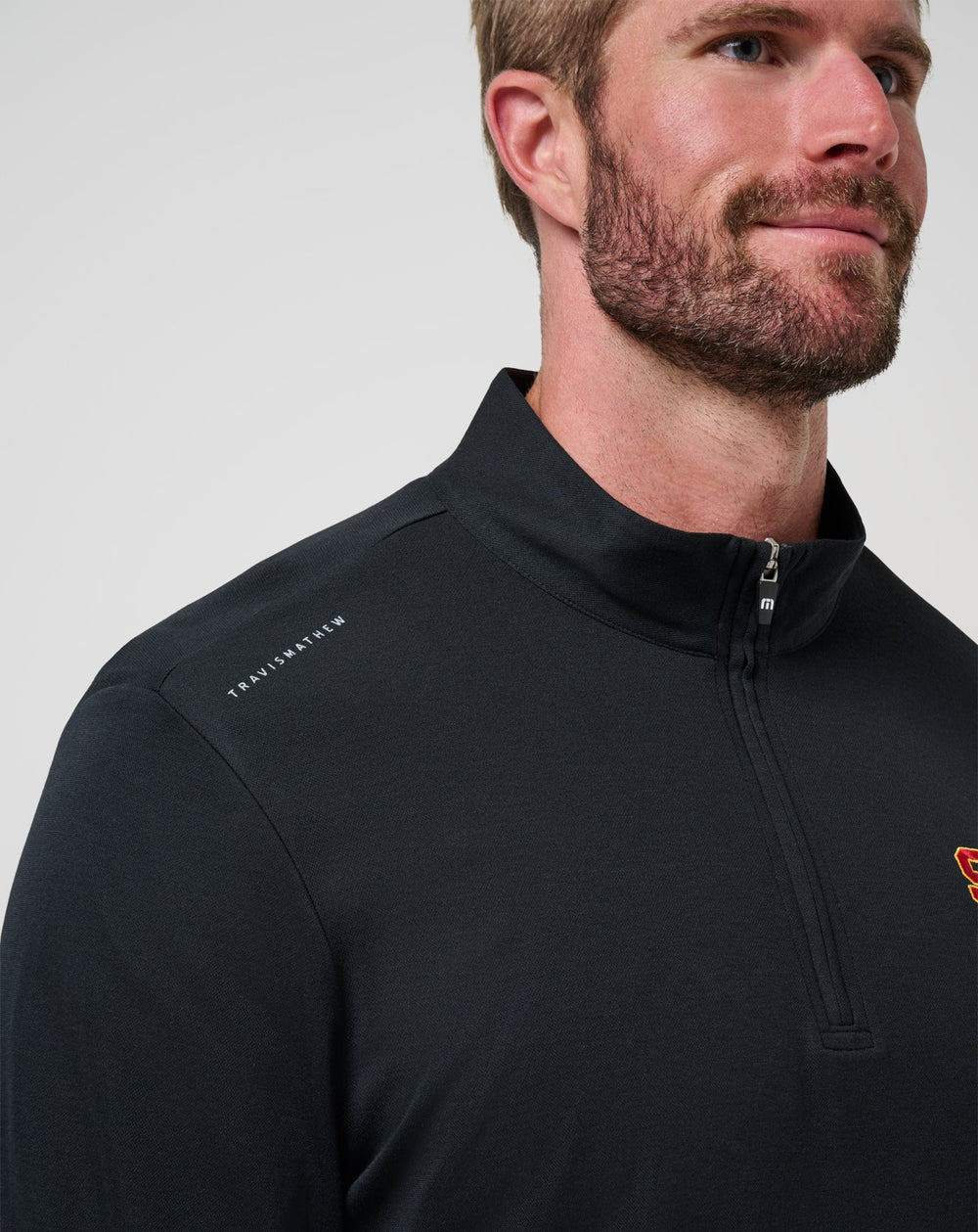Black Travis Mathew USC Time To Tailgate Quarter Zip